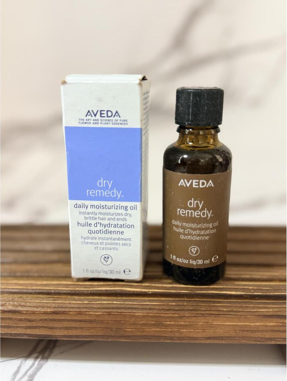 Aveda Dry Remedy Daily Moisturizing Oil 1 oz 30 ml Leave-In Hair Treatment